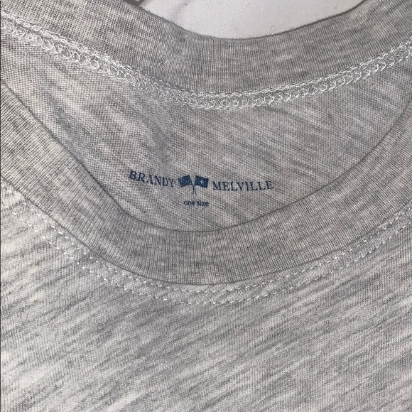 grey basic brandy melville tee - Picture 2 of 2